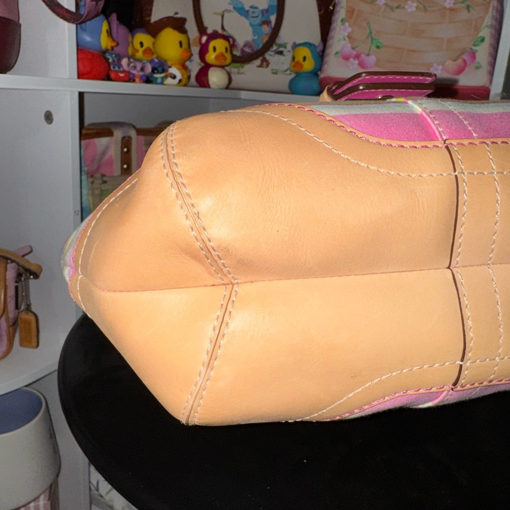 Coach Vintage SoHo Twill Striped Shoulder Bag - Picture 9 of 13